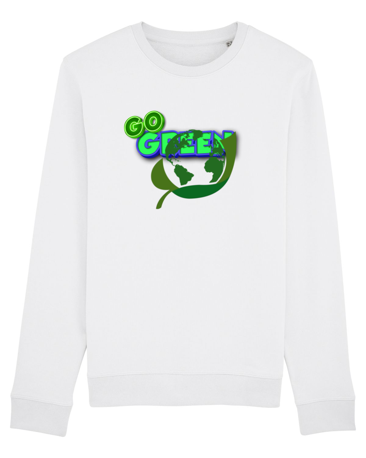 Bluză mânecă lungă Unisex Rise White