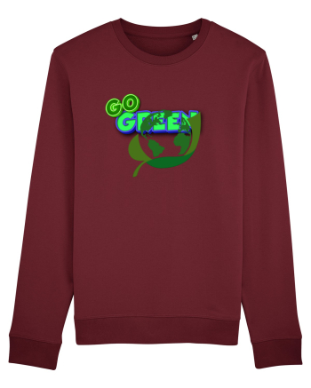 Go green  Burgundy