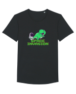 Space invasion  Tricou mânecă scurtă guler larg Bărbat Skater