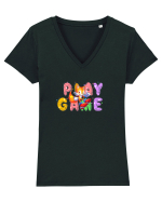 Play game  Tricou mânecă scurtă guler V Damă Evoker