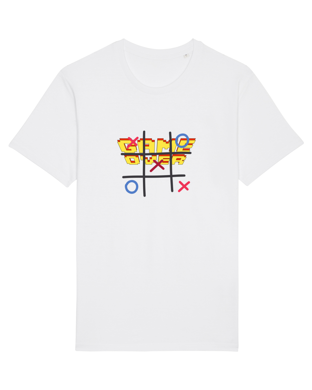 Tricou mânecă scurtă Unisex Rocker White