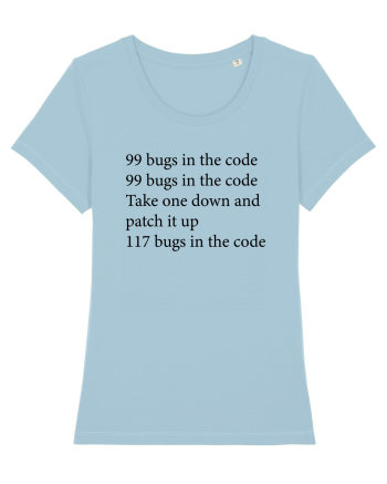 99 bugs in the code Sky Blue