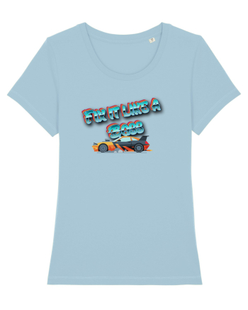 Fix IT like a boss Sky Blue