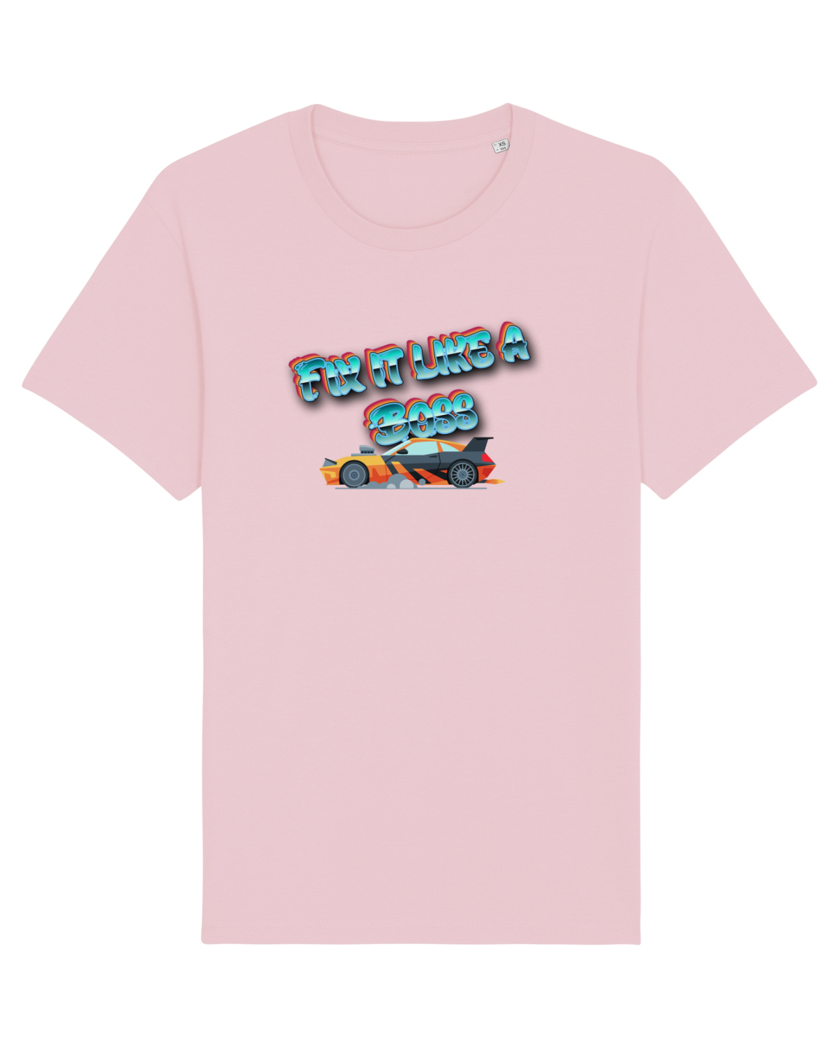 Tricou mânecă scurtă Unisex Rocker Cotton Pink