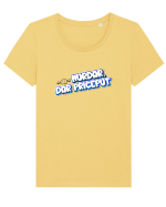 Murdar,dar priceput  Tricou mânecă scurtă guler larg fitted Damă Expresser
