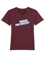 Murdar,dar priceput  Tricou mânecă scurtă guler V Bărbat Presenter