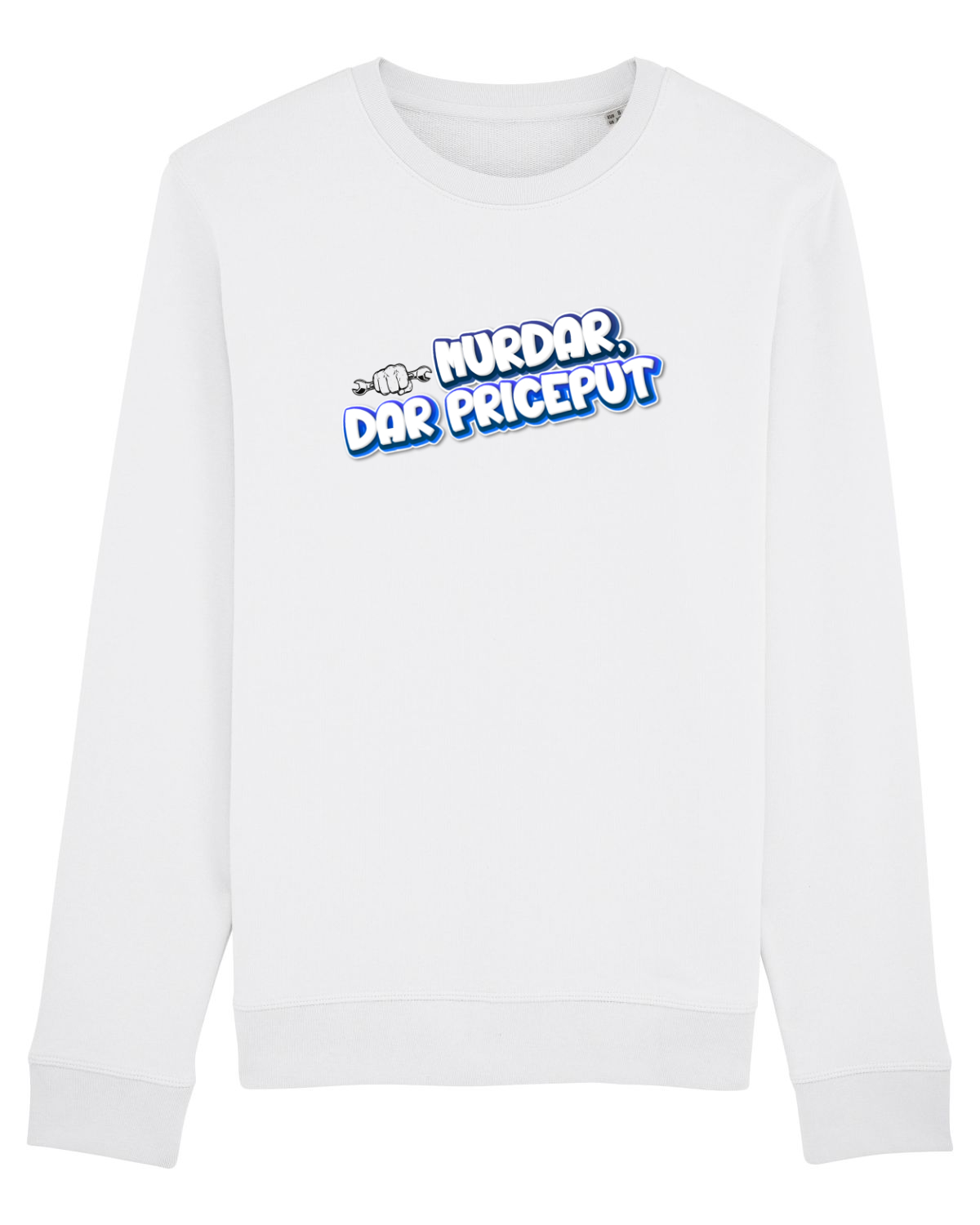 Bluză mânecă lungă Unisex Rise White
