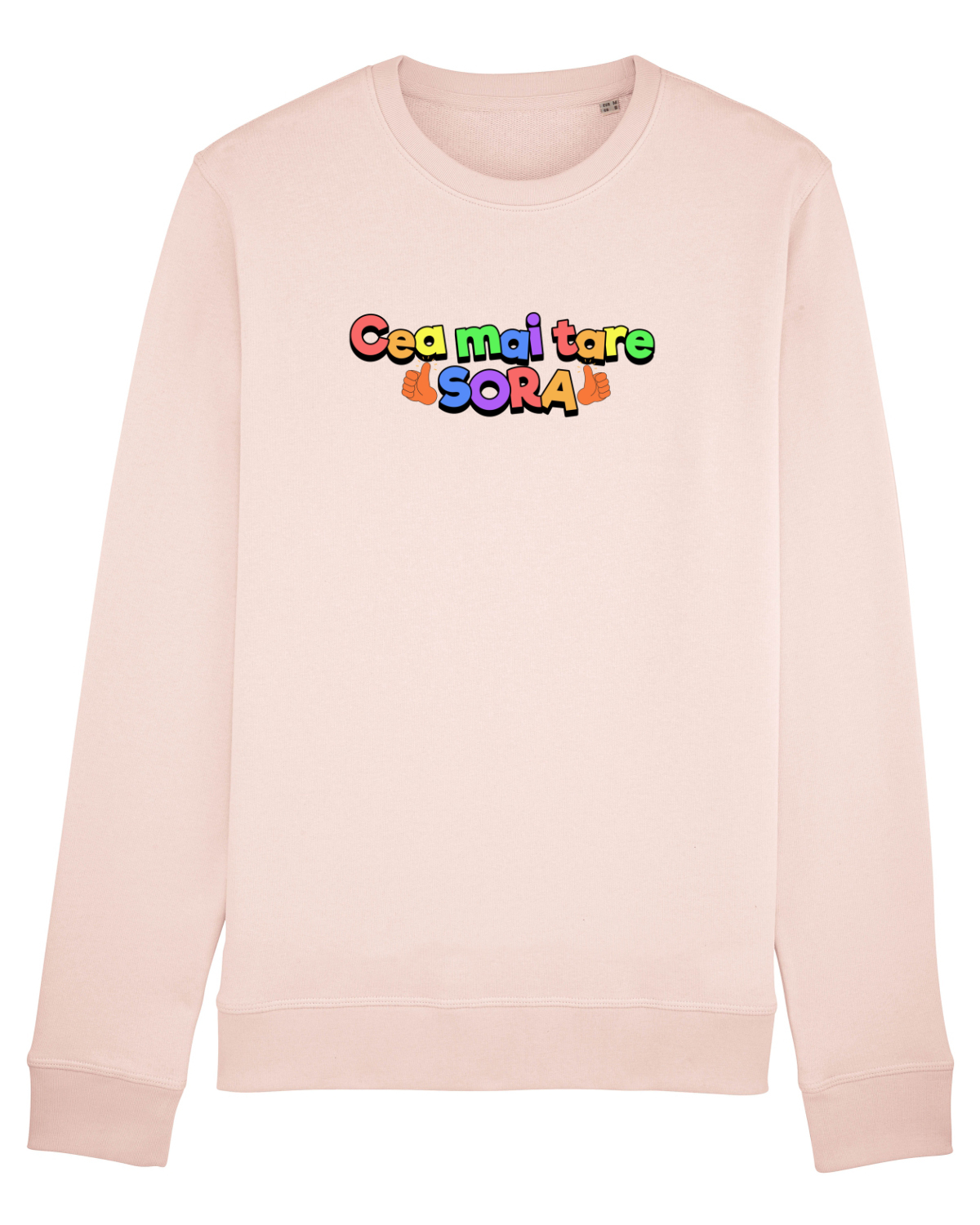 Bluză mânecă lungă Unisex Rise Candy Pink