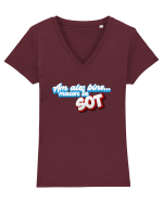 Am ales bine ...macar la sot Tricou mânecă scurtă guler V Damă Evoker