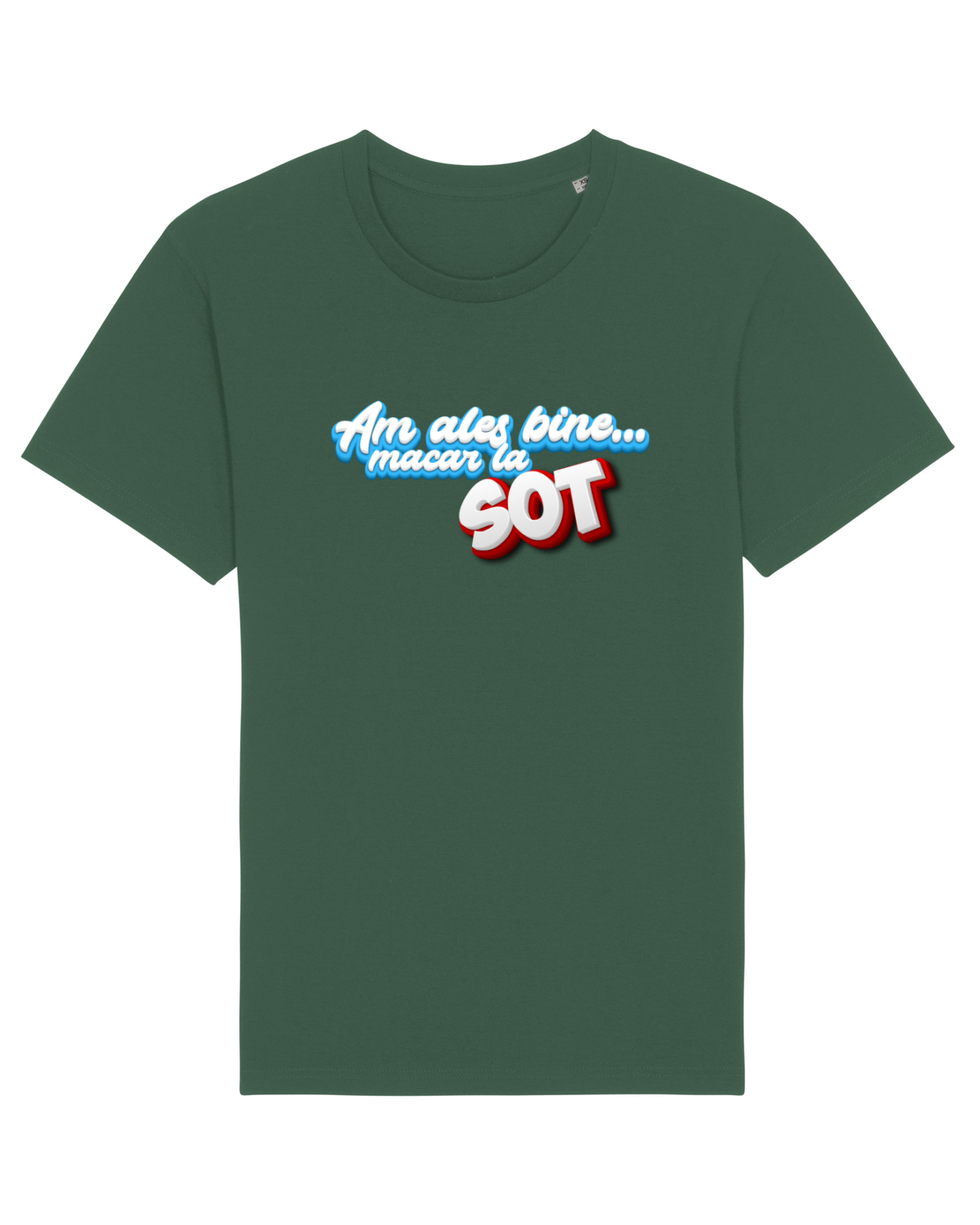 Tricou mânecă scurtă Unisex Rocker Bottle Green