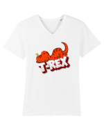 T-rex Tricou mânecă scurtă guler V Bărbat Presenter