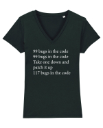 99 bugs in the code Tricou mânecă scurtă guler V Damă Evoker