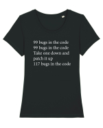 99 bugs in the code Tricou mânecă scurtă guler larg fitted Damă Expresser