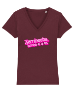 Zâmbește, lumea e a ta Tricou mânecă scurtă guler V Damă Evoker
