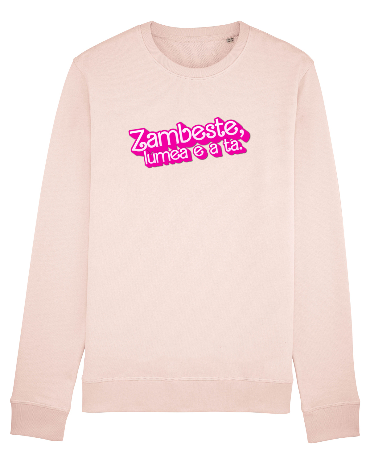 Bluză mânecă lungă Unisex Rise Candy Pink