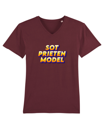 Soț prieten model  Burgundy