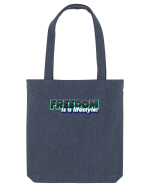 Freedom is a lifestyle  Sacoșă textilă