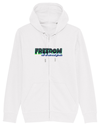 Freedom is a lifestyle  White