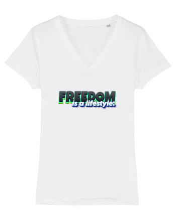 Freedom is a lifestyle  White