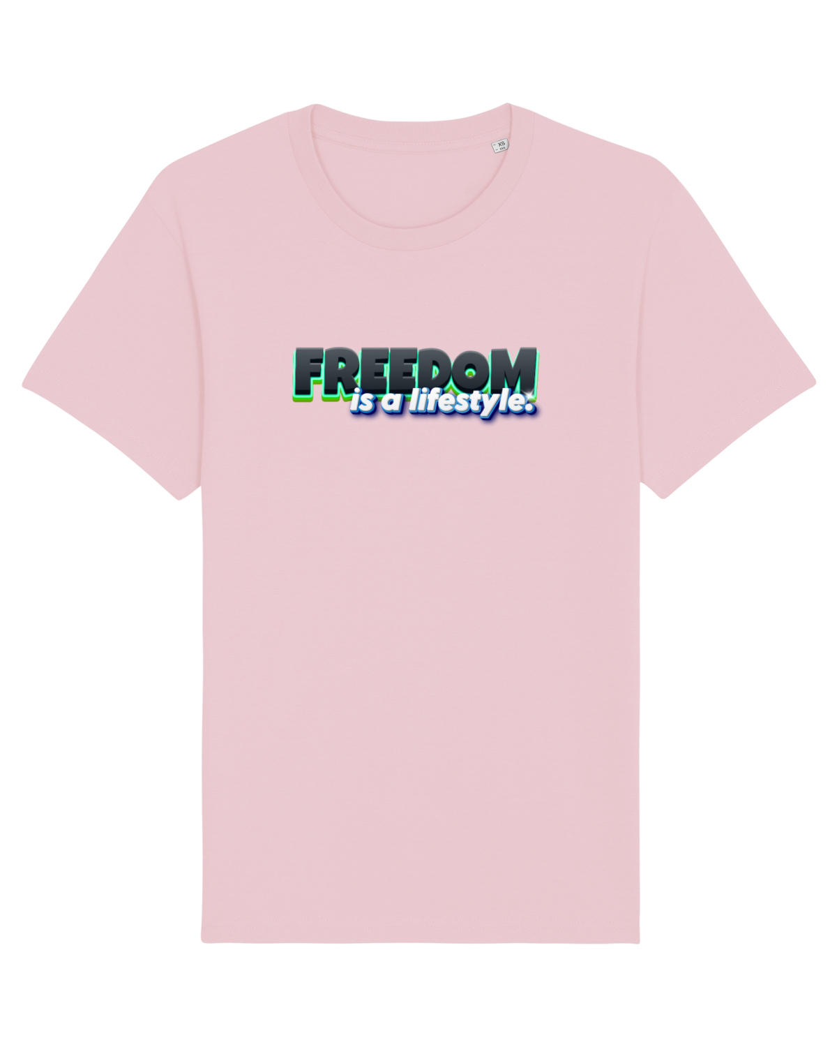 Tricou mânecă scurtă Unisex Rocker Cotton Pink