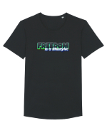 Freedom is a lifestyle  Tricou mânecă scurtă guler larg Bărbat Skater