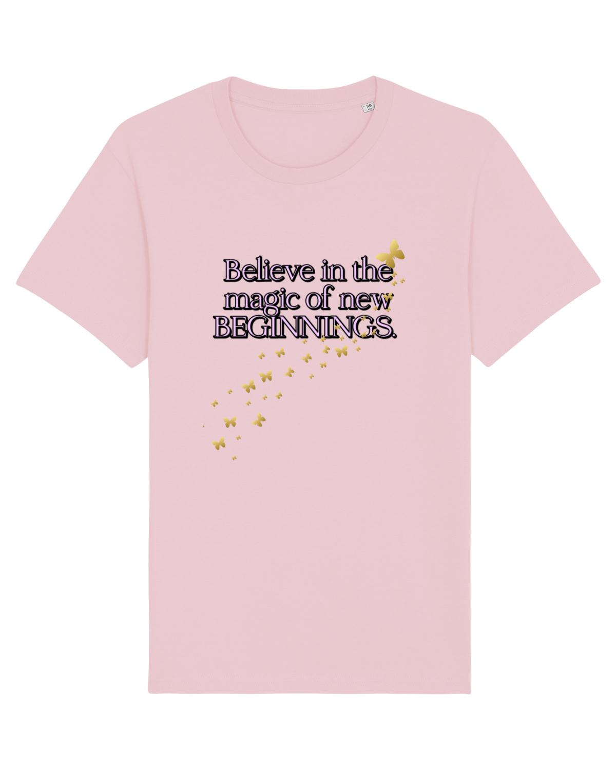 Tricou mânecă scurtă Unisex Rocker Cotton Pink