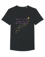 Belive in the magic new beginnings Tricou mânecă scurtă guler larg Bărbat Skater