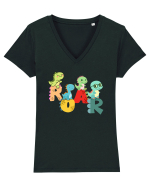 Roar Tricou mânecă scurtă guler V Damă Evoker