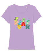 Roar Tricou mânecă scurtă guler larg fitted Damă Expresser