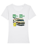 Let's Cook Tricou mânecă scurtă guler larg fitted Damă Expresser