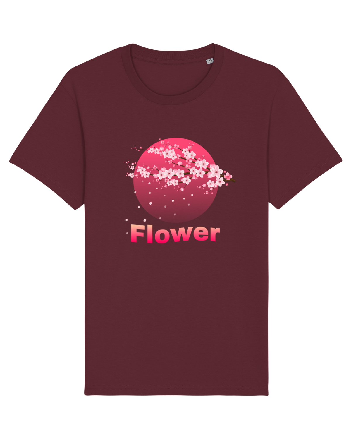 Tricou mânecă scurtă Unisex Rocker Burgundy
