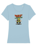 BETTER OUT THAN IN, I ALWAYS SAY Tricou mânecă scurtă guler larg fitted Damă Expresser
