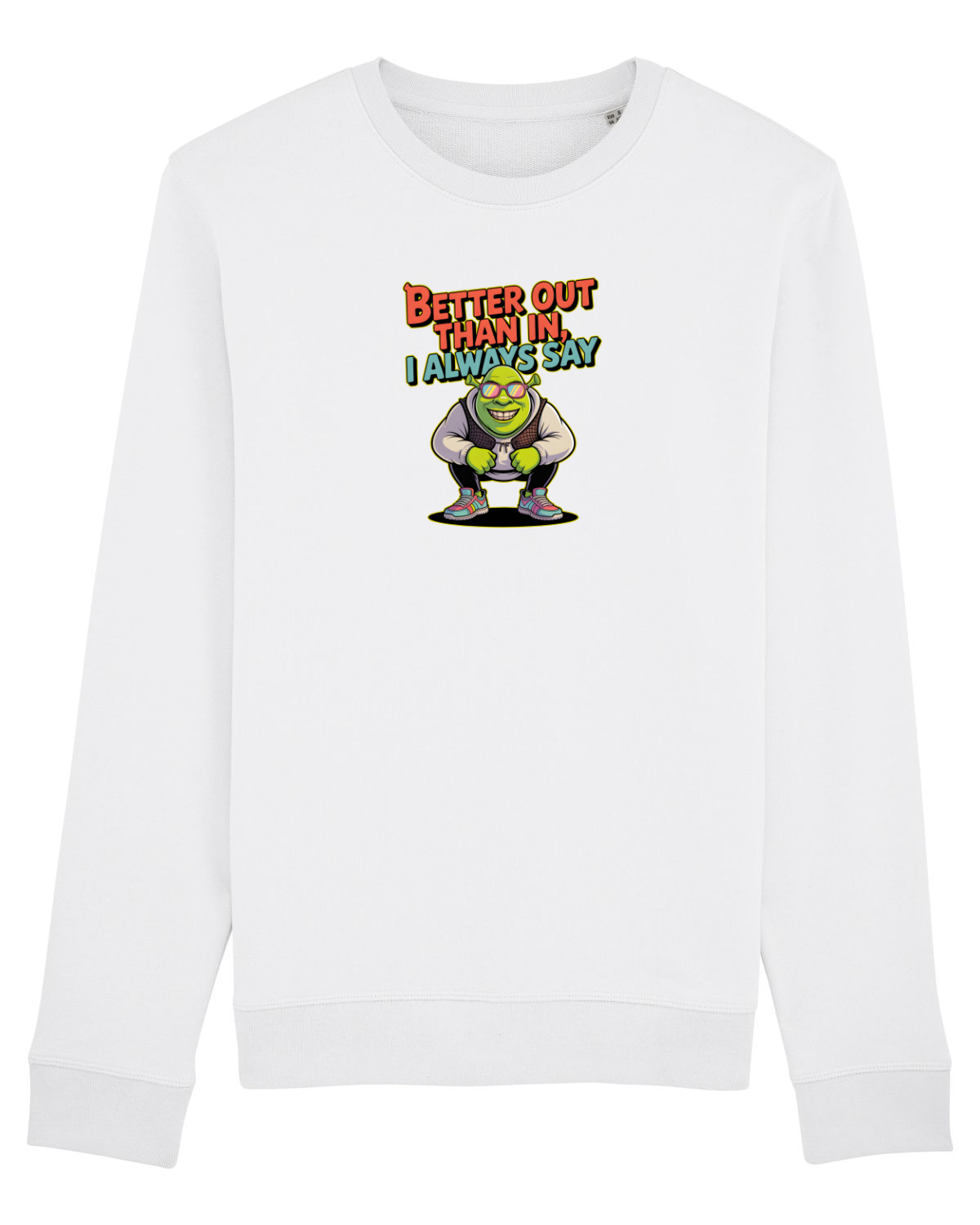 Bluză mânecă lungă Unisex Rise White