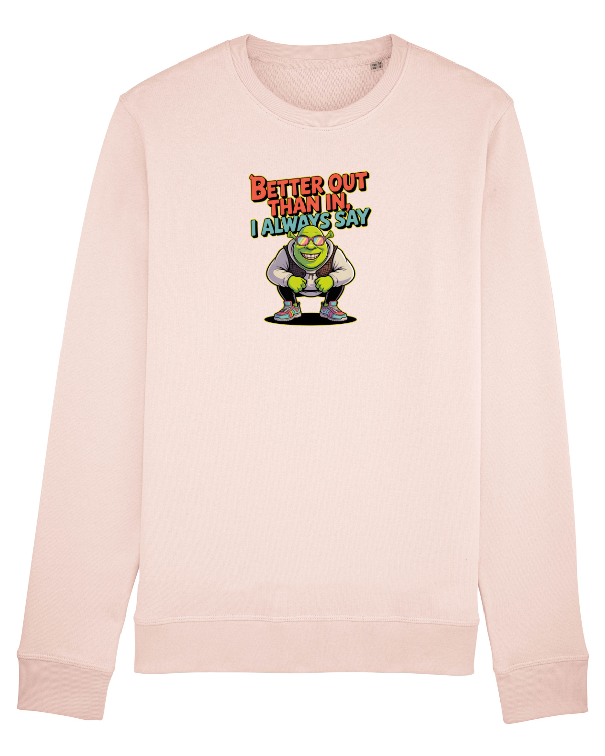 Bluză mânecă lungă Unisex Rise Candy Pink