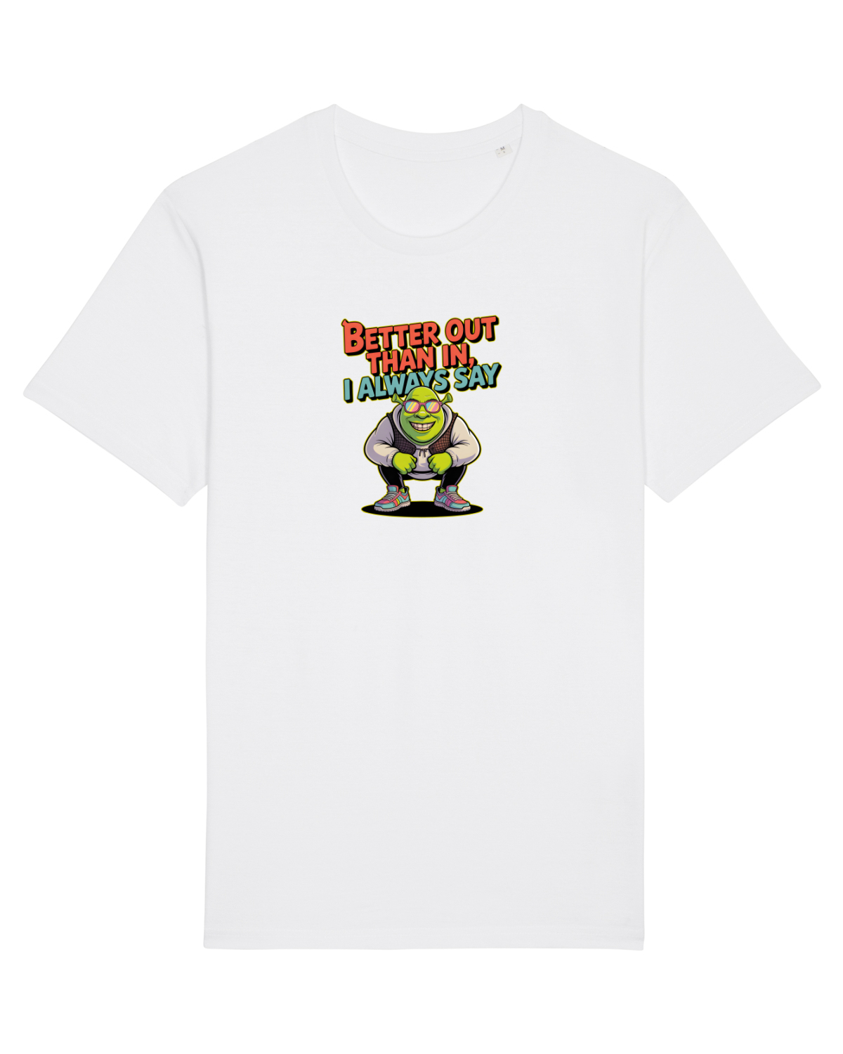 Tricou mânecă scurtă Unisex Rocker White