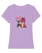 IMPOSSIBLE LOVE - IUBIRE IMPOSIBILA - magar & dragonita Tricou mânecă scurtă guler larg fitted Damă Expresser