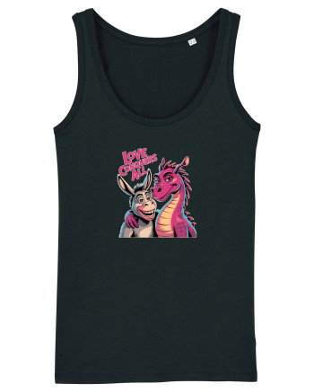 LOVE CONQUERS ALL - IUBIREA INVINGE TOTUL - magar & dragonita Black