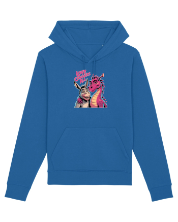 LOVE CONQUERS ALL - IUBIREA INVINGE TOTUL - magar & dragonita Royal Blue