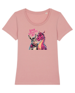 LOVE CONQUERS ALL - IUBIREA INVINGE TOTUL - magar & dragonita Tricou mânecă scurtă guler larg fitted Damă Expresser