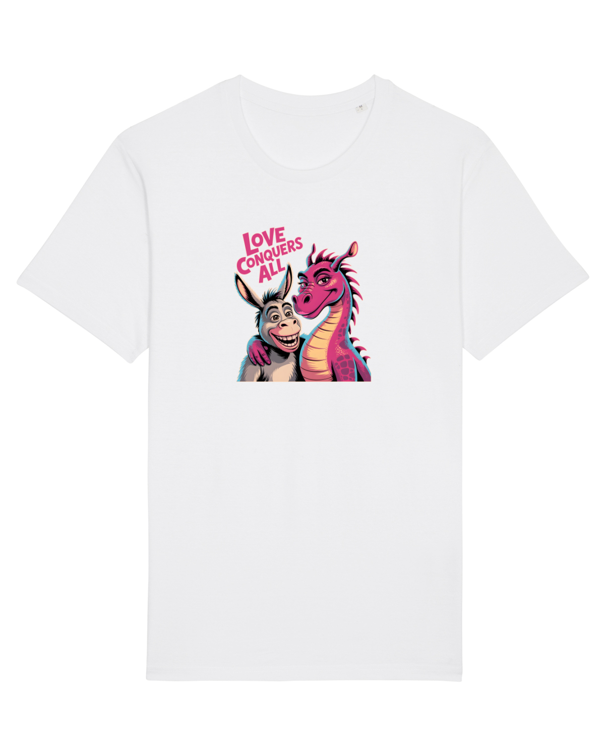 Tricou mânecă scurtă Unisex Rocker White