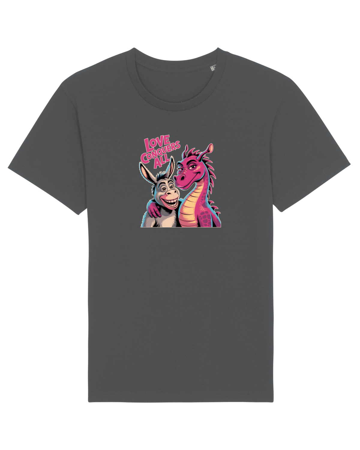 Tricou mânecă scurtă Unisex Rocker Anthracite