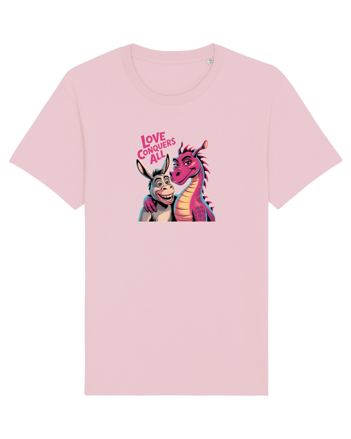 Tricou mânecă scurtă Unisex Rocker Cotton Pink