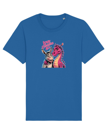 LOVE CONQUERS ALL - IUBIREA INVINGE TOTUL - magar & dragonita Royal Blue