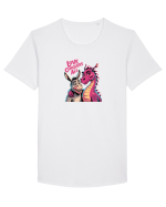 LOVE CONQUERS ALL - IUBIREA INVINGE TOTUL - magar & dragonita Tricou mânecă scurtă guler larg Bărbat Skater