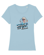CHILLIN` LIKE ELSA - COCKTAIL Tricou mânecă scurtă guler larg fitted Damă Expresser