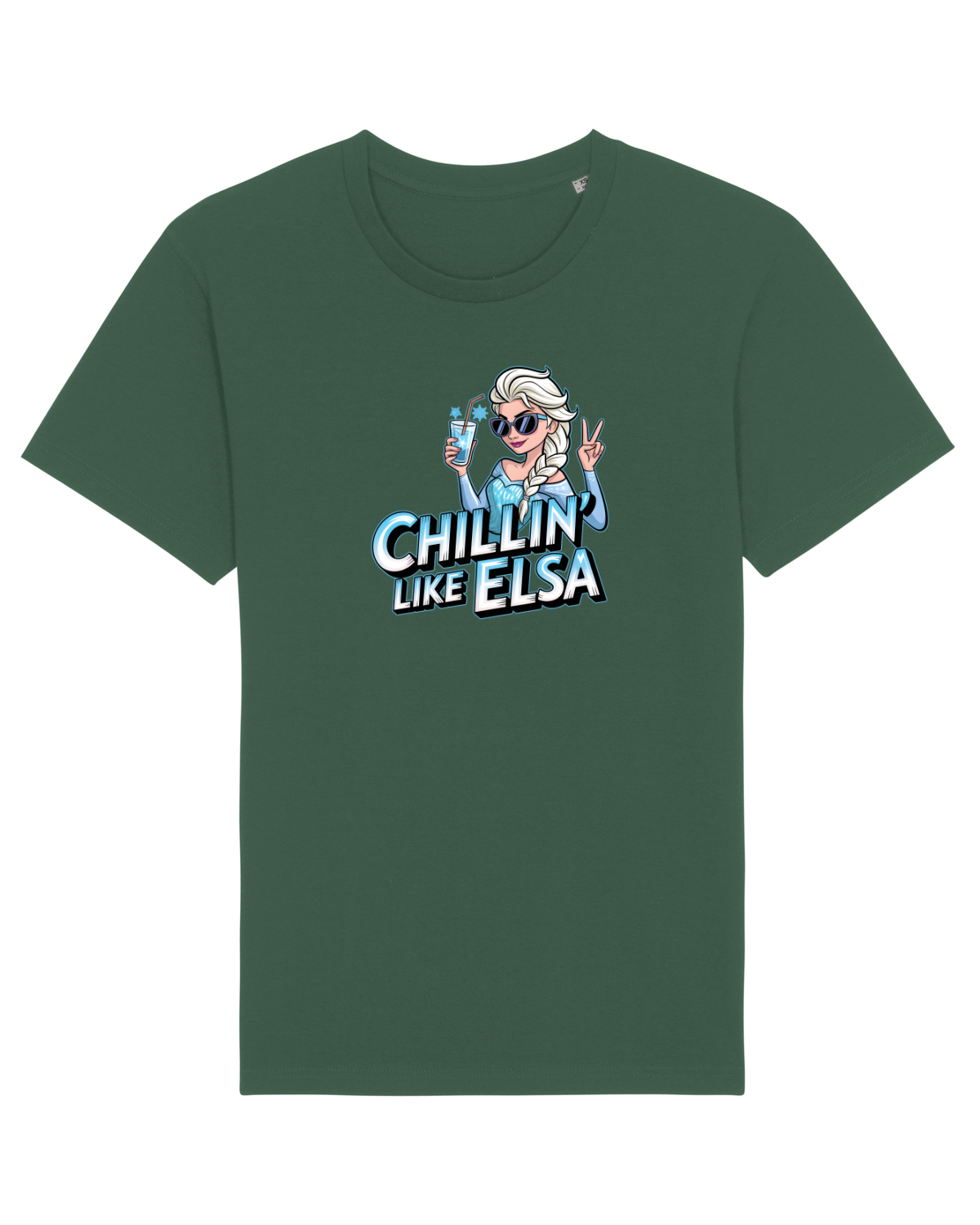 Tricou mânecă scurtă Unisex Rocker Bottle Green