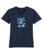 CHILLIN` LIKE ELSA - GHEATA - IARNA Tricou mânecă scurtă guler V Bărbat Presenter