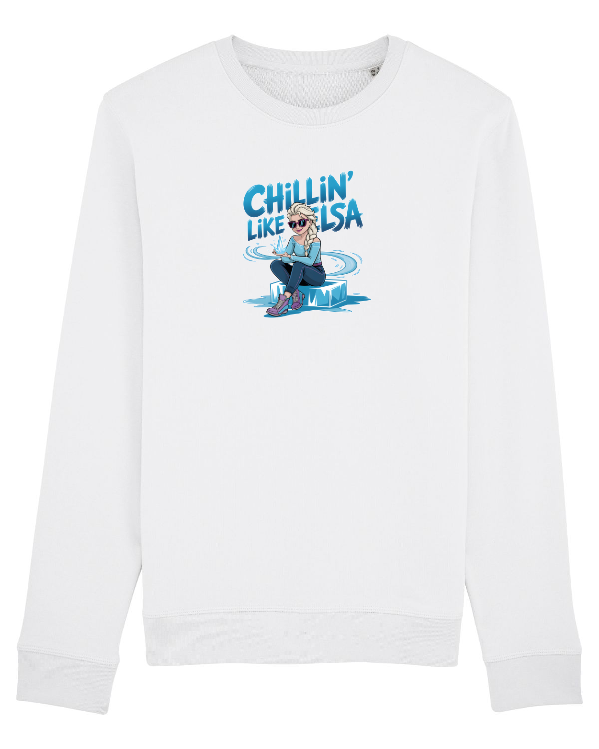 Bluză mânecă lungă Unisex Rise White