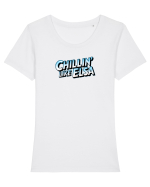 CHILLIN` LIKE ELSA 1 Tricou mânecă scurtă guler larg fitted Damă Expresser