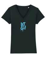 LET IT GO! 1 Tricou mânecă scurtă guler V Damă Evoker